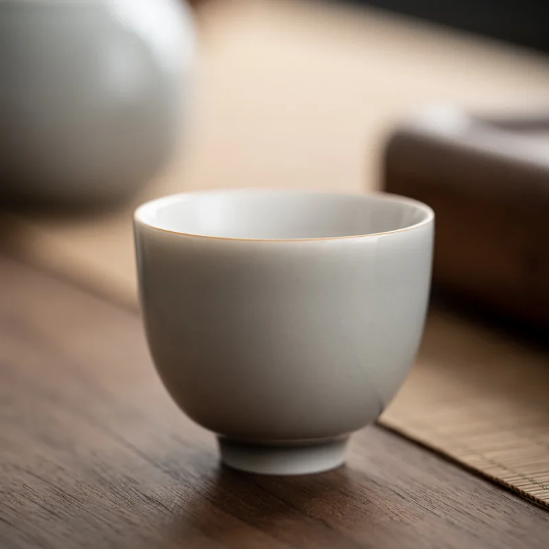 Ice Gray Glaze Cup Japanese St - Japanese Pottery 评论和价格