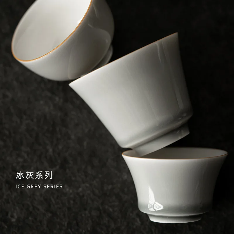 Ice Gray Glaze Cup Japanese St - Japanese Pottery 评论和价格