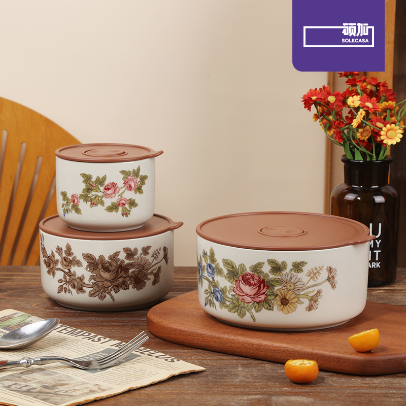 SOLECASA Elegant Rose Pattern  - Bento Box 评论和价格