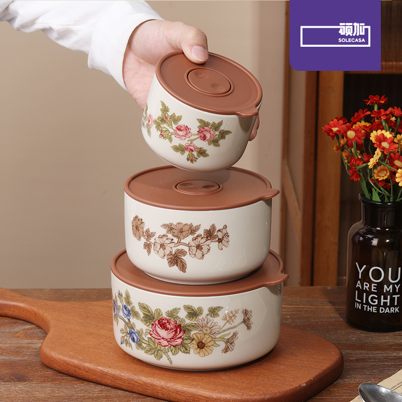 SOLECASA Elegant Rose Pattern  - Bento Box 评论和价格
