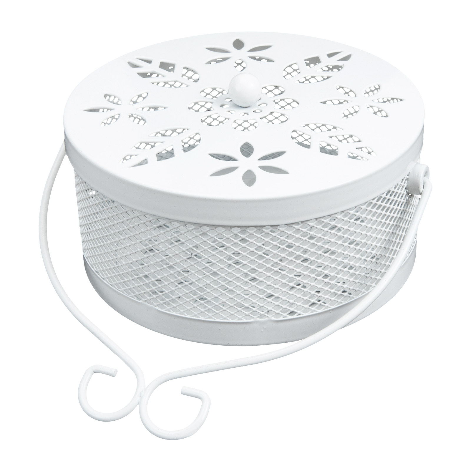 Box Wrought White Smooth Textu - Incense Holder 评论和价格