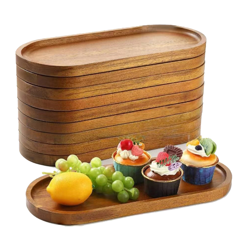 Tableware Solid Wood Round Des - Japanese Snacks 评论和价格