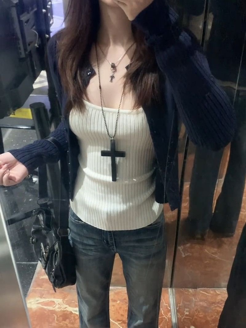 Y2k Harajuku Hot Girl Slim Aut - Matcha 评论和价格